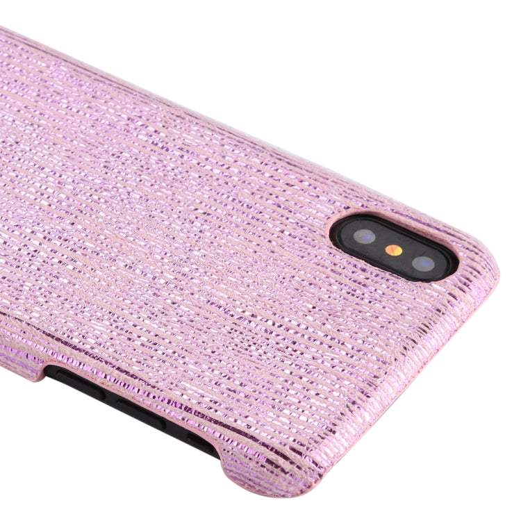 For iPhone X / XS PC Twinkle Stripes Pattern Protective Back Cover Case