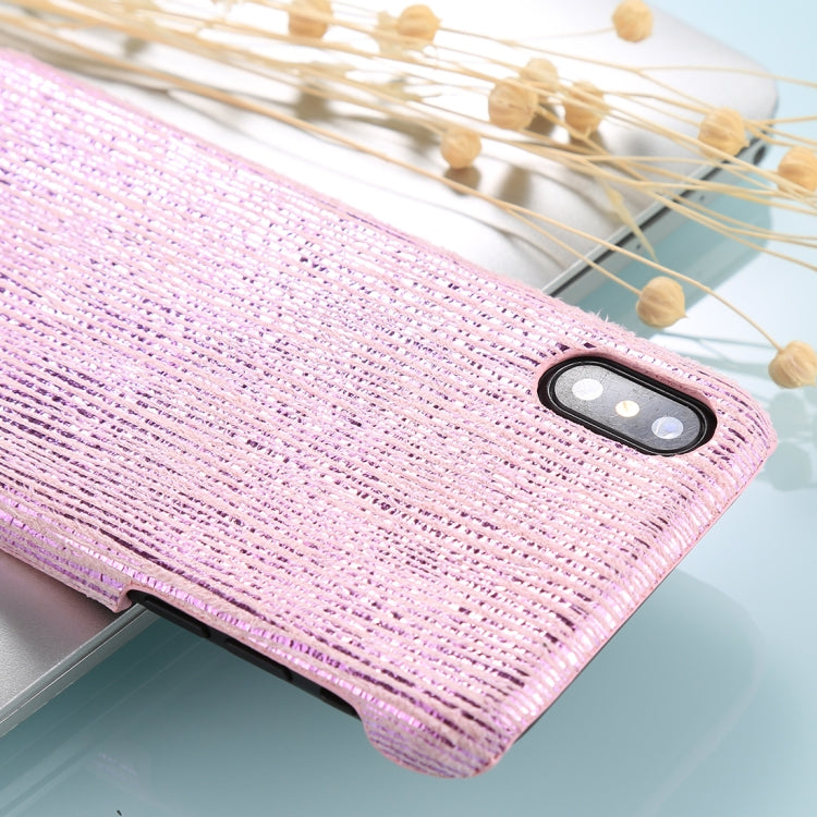 For iPhone X / XS PC Twinkle Stripes Pattern Protective Back Cover Case