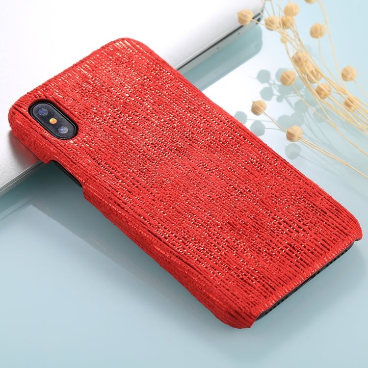 For iPhone X / XS PC Twinkle Stripes Pattern Protective Back Cover Case