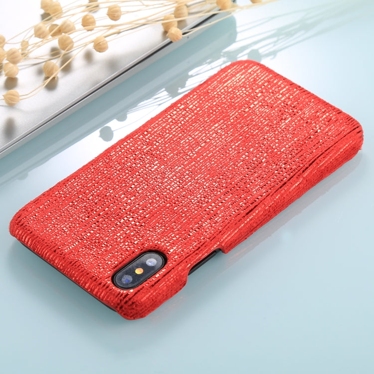 For iPhone X / XS PC Twinkle Stripes Pattern Protective Back Cover Case
