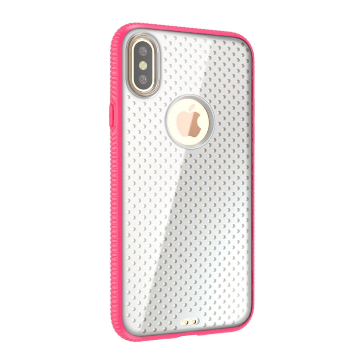 For iPhone X / XS Basketball Texture Anti-collision TPU Protective Back Cover Case