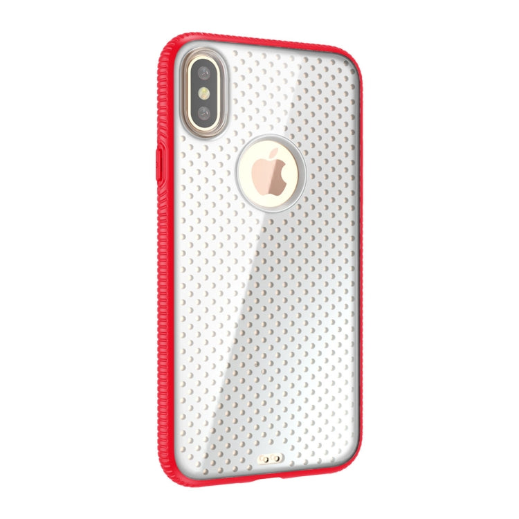 For iPhone X / XS Basketball Texture Anti-collision TPU Protective Back Cover Case