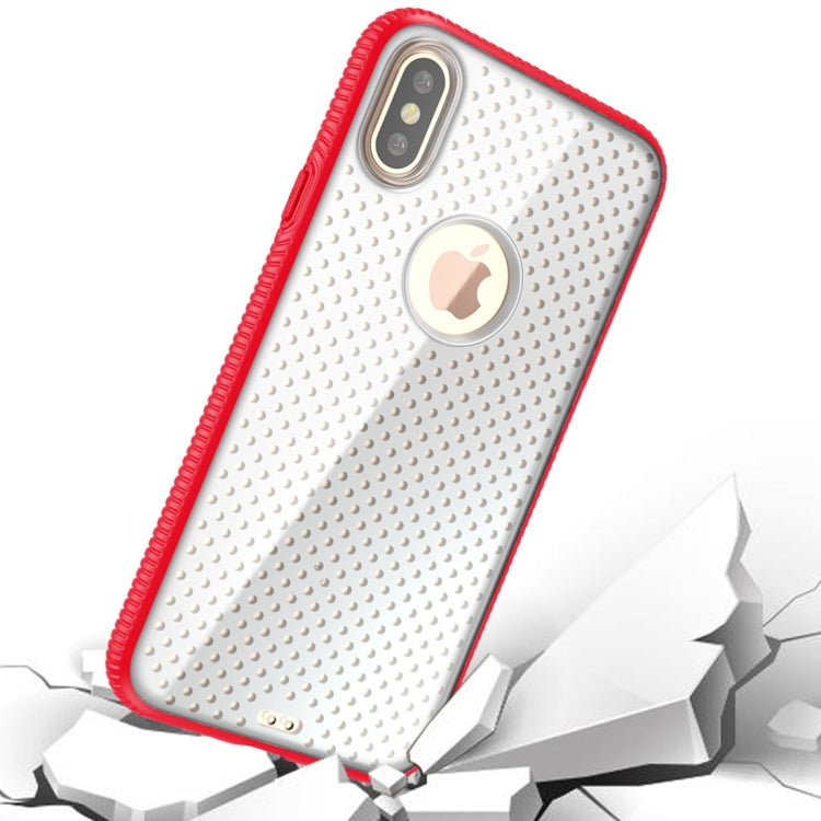 For iPhone X / XS Basketball Texture Anti-collision TPU Protective Back Cover Case