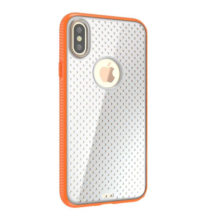 For iPhone X / XS Basketball Texture Anti-collision TPU Protective Back Cover Case