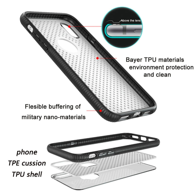 For iPhone X / XS Basketball Texture Anti-collision TPU Protective Back Cover Case