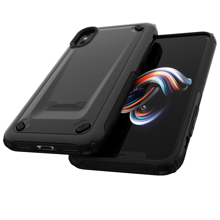 For iPhone X / XS Ultra-thin TPU+PC Mechanic Shockproof Protective Case