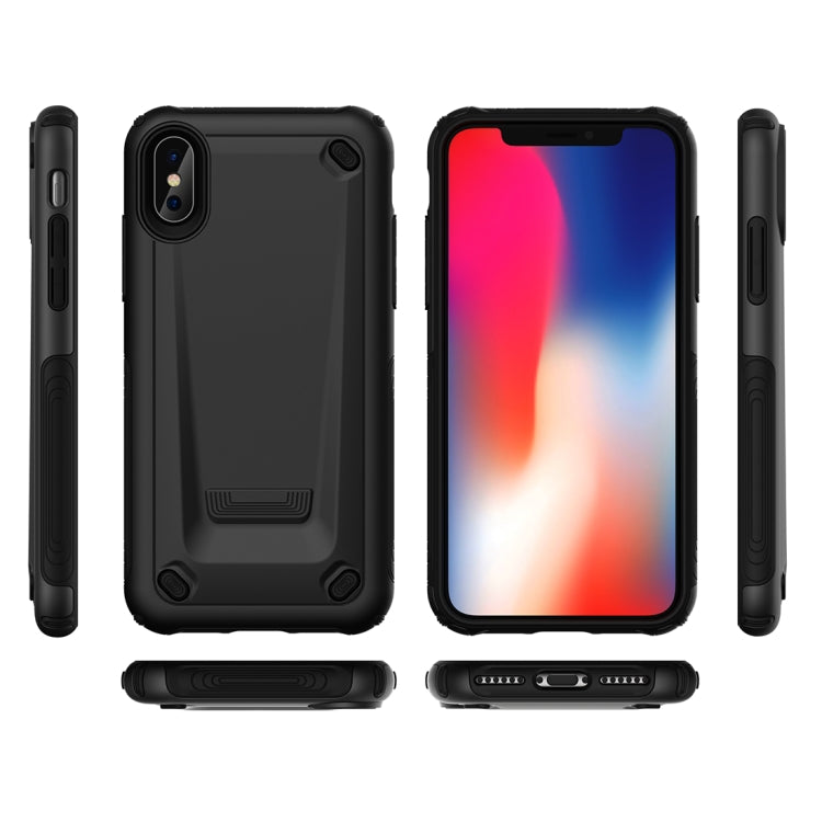 For iPhone X / XS Ultra-thin TPU+PC Mechanic Shockproof Protective Case