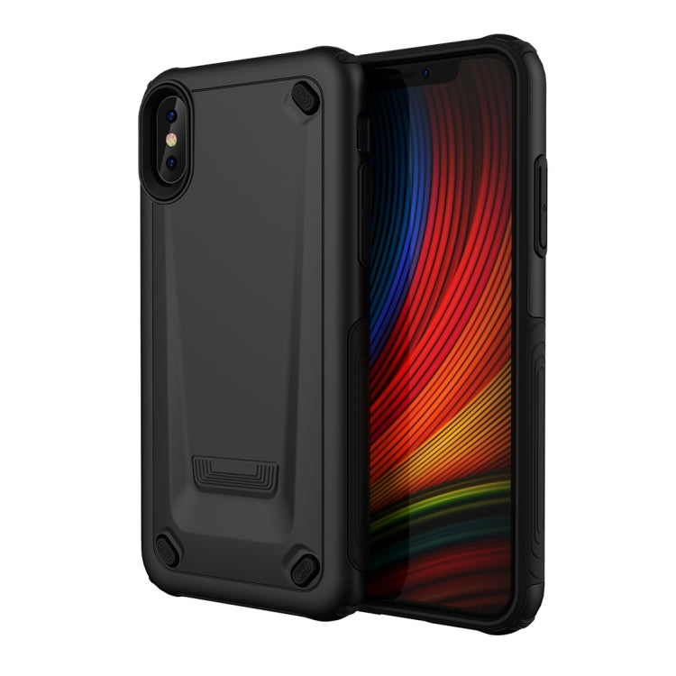 For iPhone X / XS Ultra-thin TPU+PC Mechanic Shockproof Protective Case