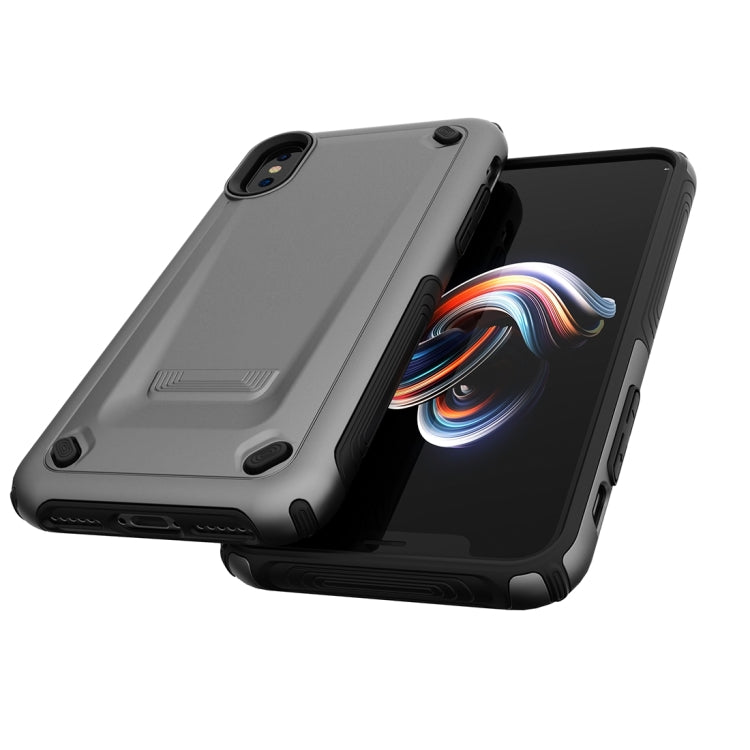 For iPhone X / XS Ultra-thin TPU+PC Mechanic Shockproof Protective Case