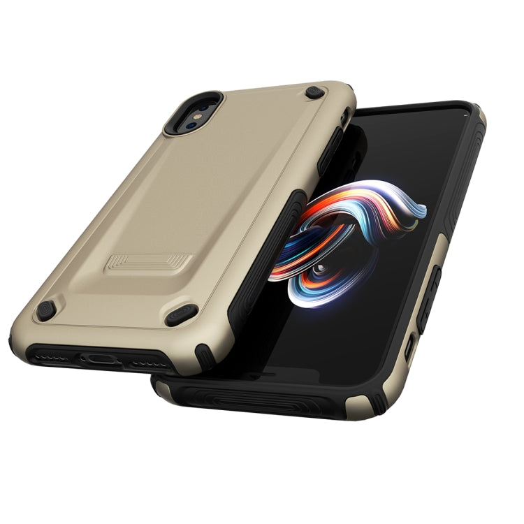 For iPhone X / XS Ultra-thin TPU+PC Mechanic Shockproof Protective Case