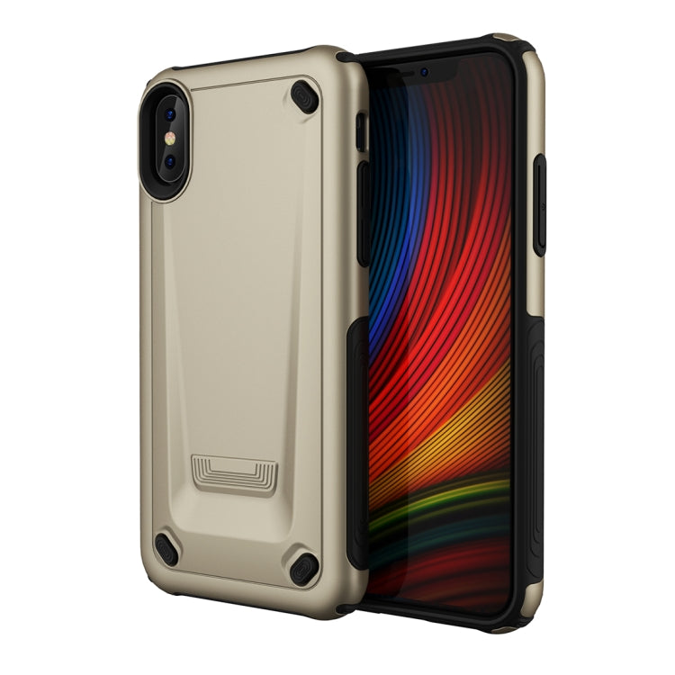 For iPhone X / XS Ultra-thin TPU+PC Mechanic Shockproof Protective Case
