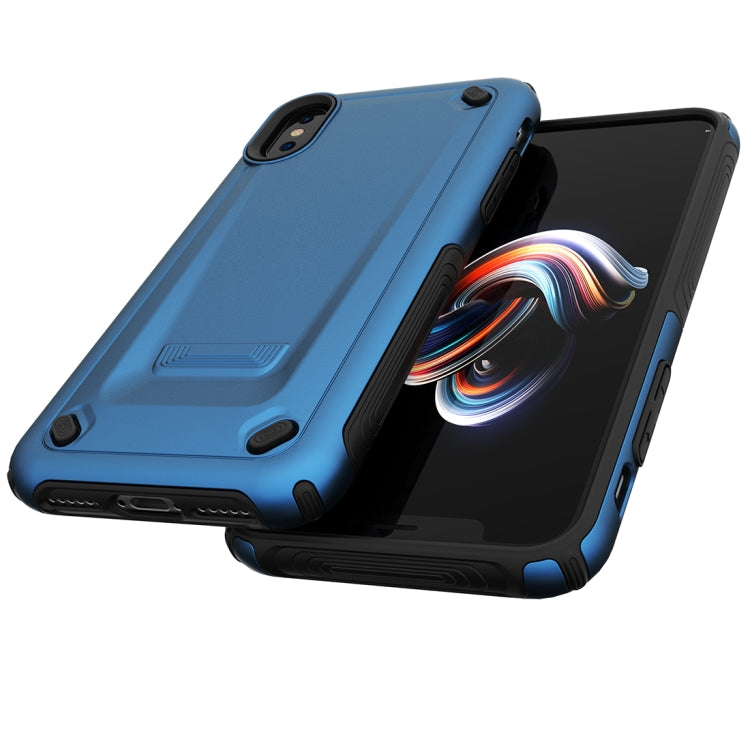 For iPhone X / XS Ultra-thin TPU+PC Mechanic Shockproof Protective Case