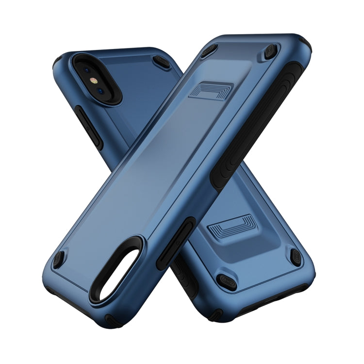 For iPhone X / XS Ultra-thin TPU+PC Mechanic Shockproof Protective Case