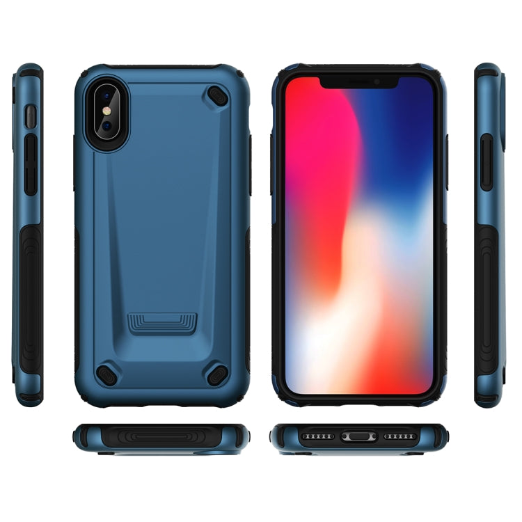 For iPhone X / XS Ultra-thin TPU+PC Mechanic Shockproof Protective Case