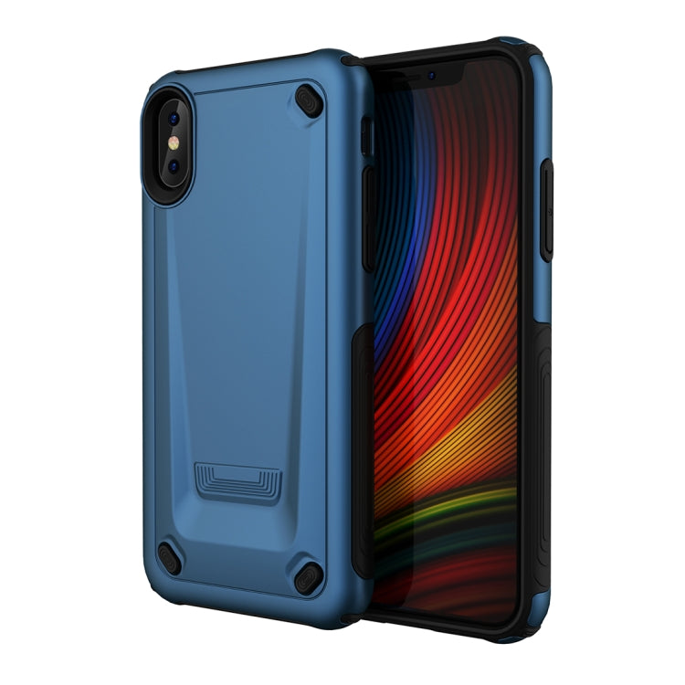 For iPhone X / XS Ultra-thin TPU+PC Mechanic Shockproof Protective Case