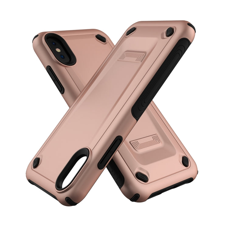 For iPhone X / XS Ultra-thin TPU+PC Mechanic Shockproof Protective Case