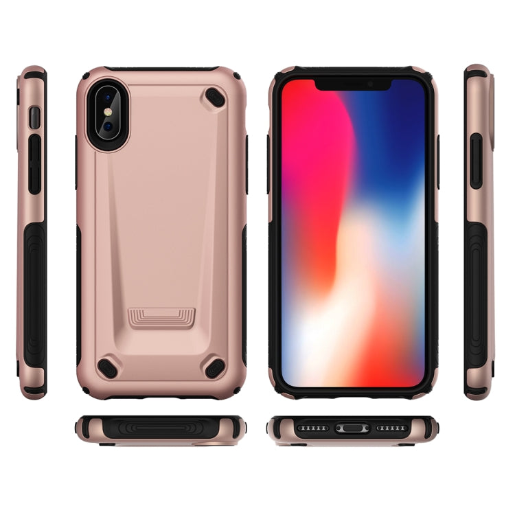 For iPhone X / XS Ultra-thin TPU+PC Mechanic Shockproof Protective Case