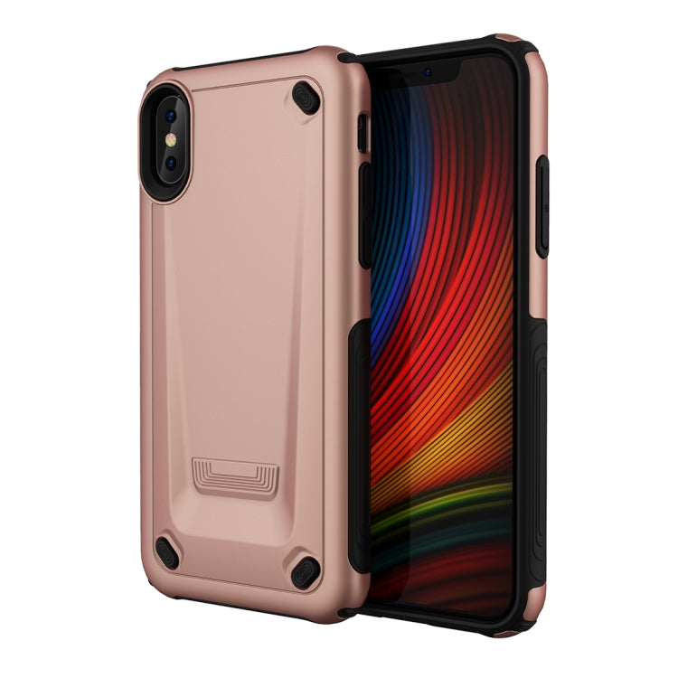 For iPhone X / XS Ultra-thin TPU+PC Mechanic Shockproof Protective Case