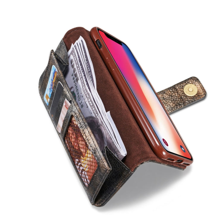 For iPhone X / XS Retro Literary Forest Series Horizontal Flip Leather Case with Holder & Card Slot & Wallet & Photo Frame