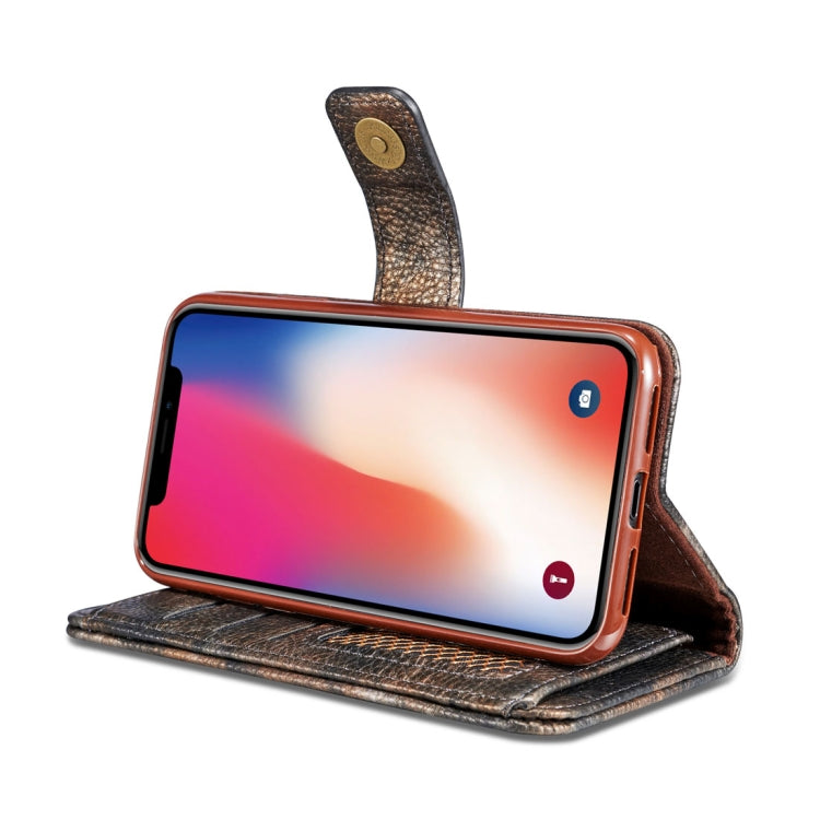 For iPhone X / XS Retro Literary Forest Series Horizontal Flip Leather Case with Holder & Card Slot & Wallet & Photo Frame