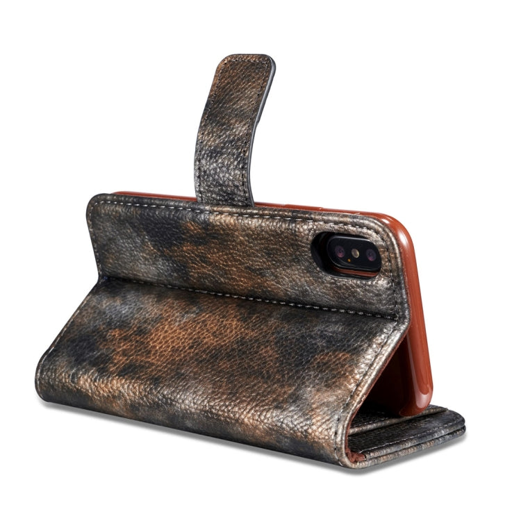 For iPhone X / XS Retro Literary Forest Series Horizontal Flip Leather Case with Holder & Card Slot & Wallet & Photo Frame