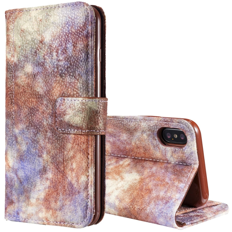 For iPhone X / XS Retro Literary Forest Series Horizontal Flip Leather Case with Holder & Card Slot & Wallet & Photo Frame
