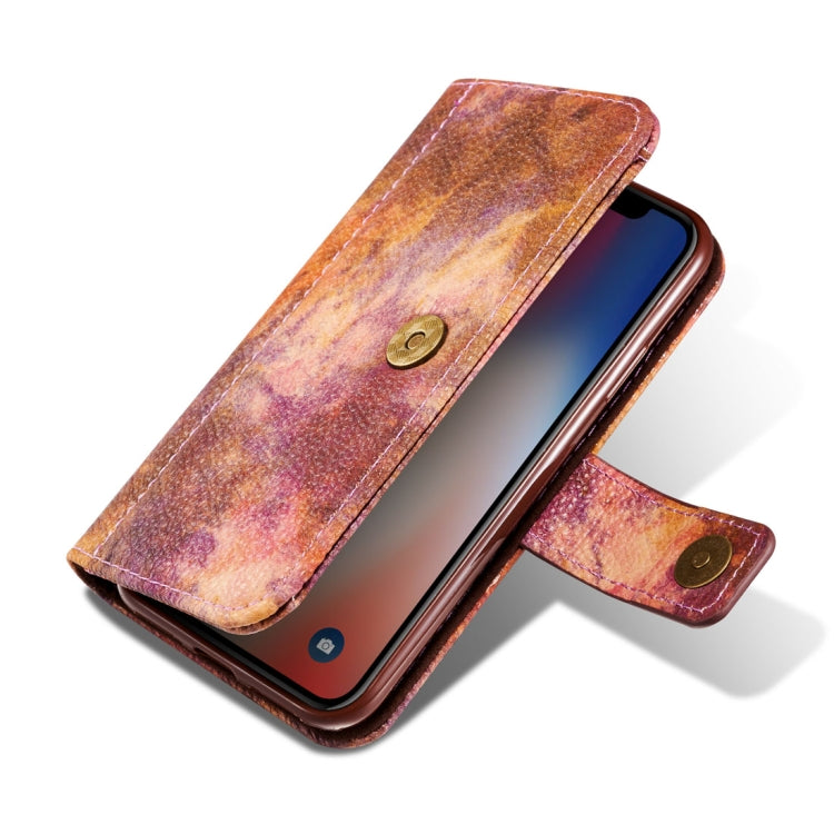 For iPhone X / XS Retro Literary Forest Series Horizontal Flip Leather Case with Holder & Card Slot & Wallet & Photo Frame