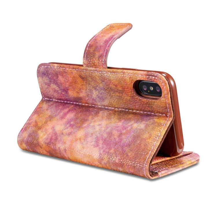 For iPhone X / XS Retro Literary Forest Series Horizontal Flip Leather Case with Holder & Card Slot & Wallet & Photo Frame