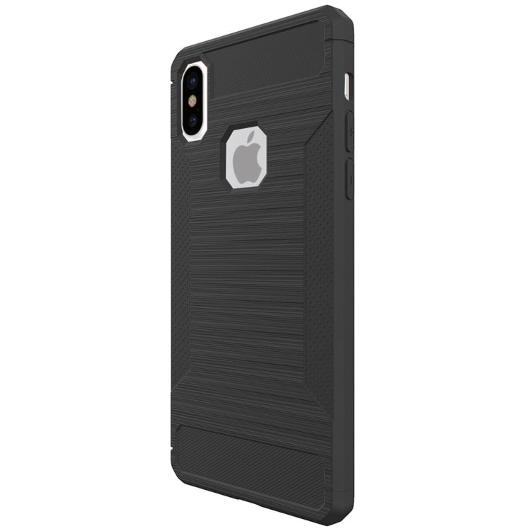 For iPhone X / XS Brushed Texture TPU Anti-slip Soft Protective Case