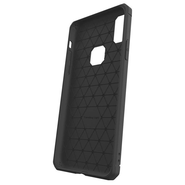 For iPhone X / XS Brushed Texture TPU Anti-slip Soft Protective Case