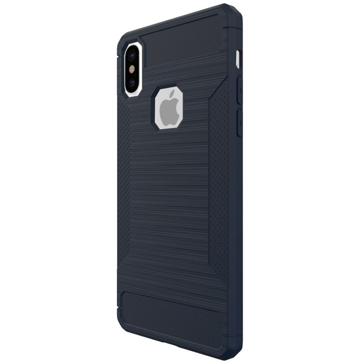 For iPhone X / XS Brushed Texture TPU Anti-slip Soft Protective Case