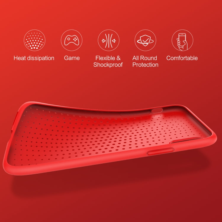 For iPhone X / XS ROCK Mesh Style TPU Breathable Soft Protective Back Cover Case