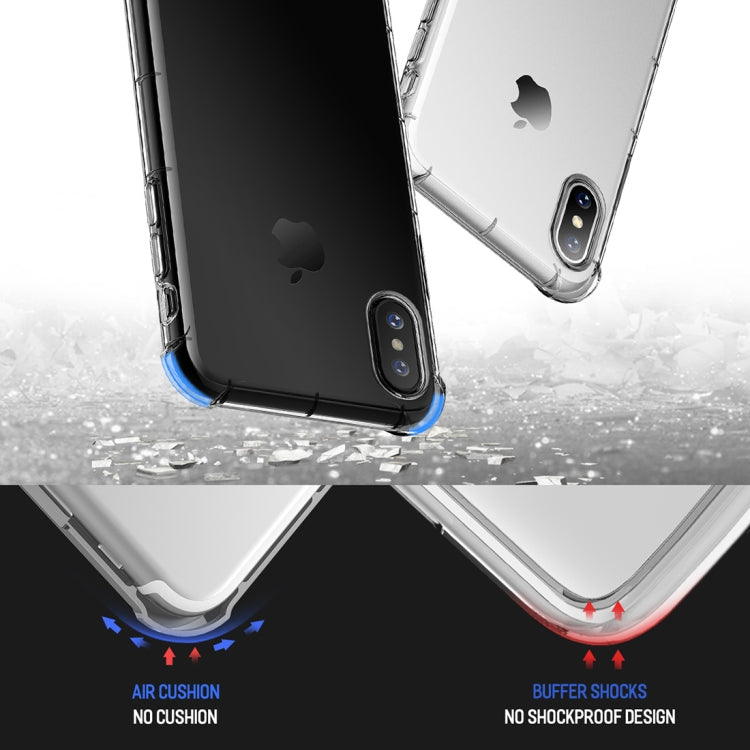 For iPhone X / XS ROCK Fence S Series Shockproof TPU Protection Case(Black)
