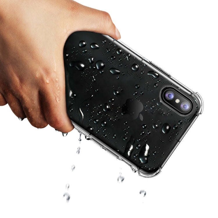 For iPhone X / XS ROCK Fence S Series Shockproof TPU Protection Case(Black)