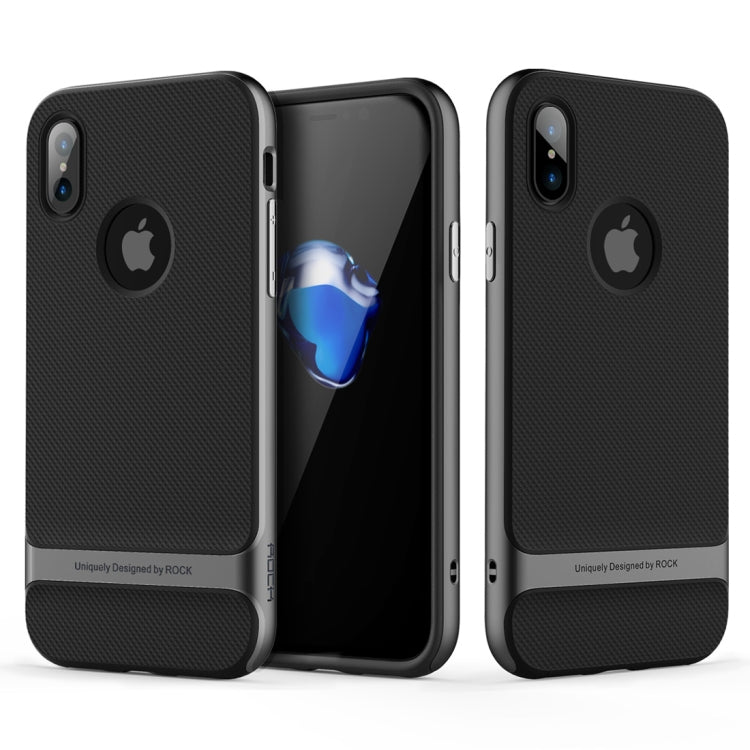 For iPhone X / XS ROCK Royce Series  PC + TPU Protective Back Cover Case