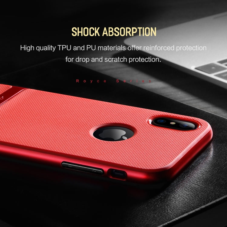 For iPhone X / XS ROCK Royce Series  PC + TPU Protective Back Cover Case