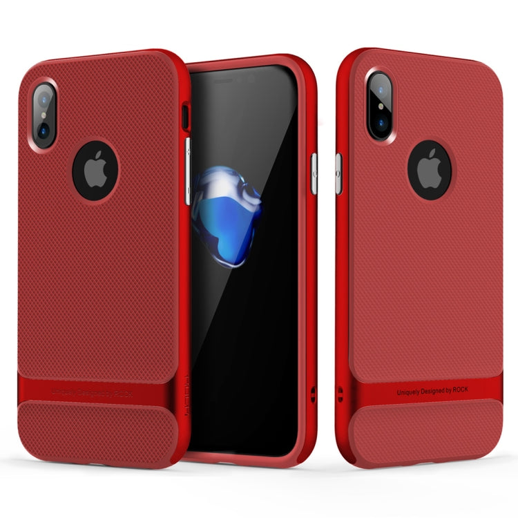 For iPhone X / XS ROCK Royce Series  PC + TPU Protective Back Cover Case