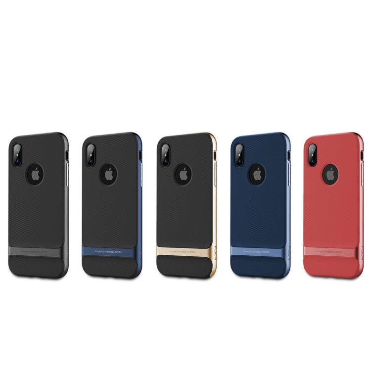 For iPhone X / XS ROCK Royce Series  PC + TPU Protective Back Cover Case