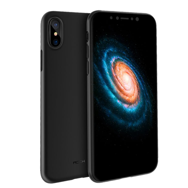 For iPhone X / XS ROCK Untra-thin Soft PP Frosted Protective Back Case