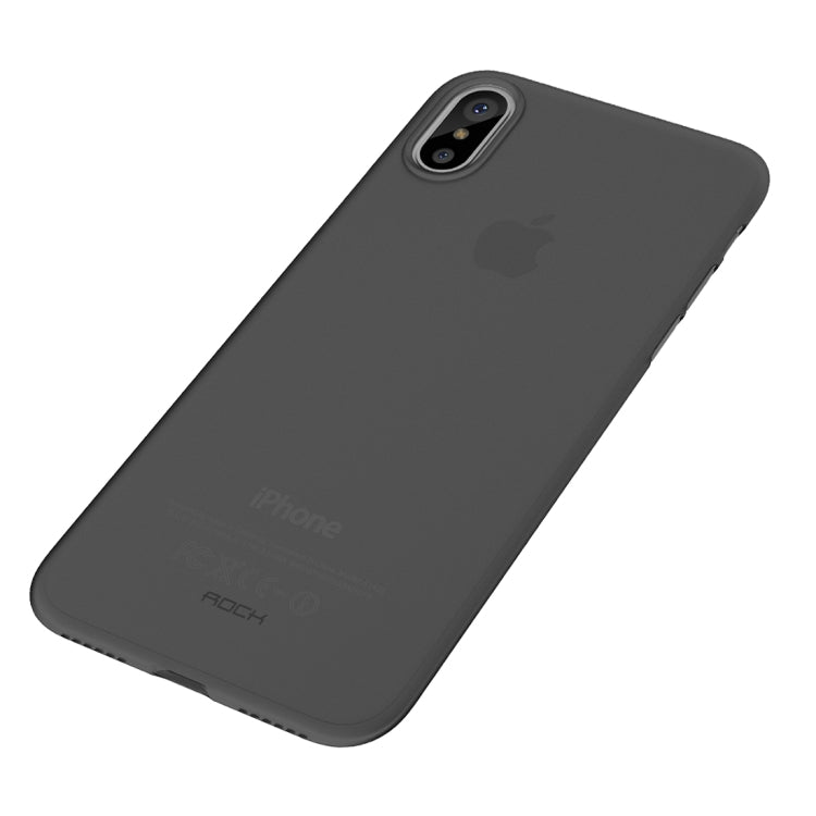For iPhone X / XS ROCK Untra-thin Soft PP Frosted Protective Back Case