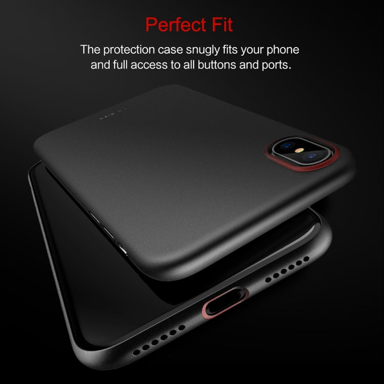 For iPhone X / XS ROCK Untra-thin Soft PP Frosted Protective Back Case