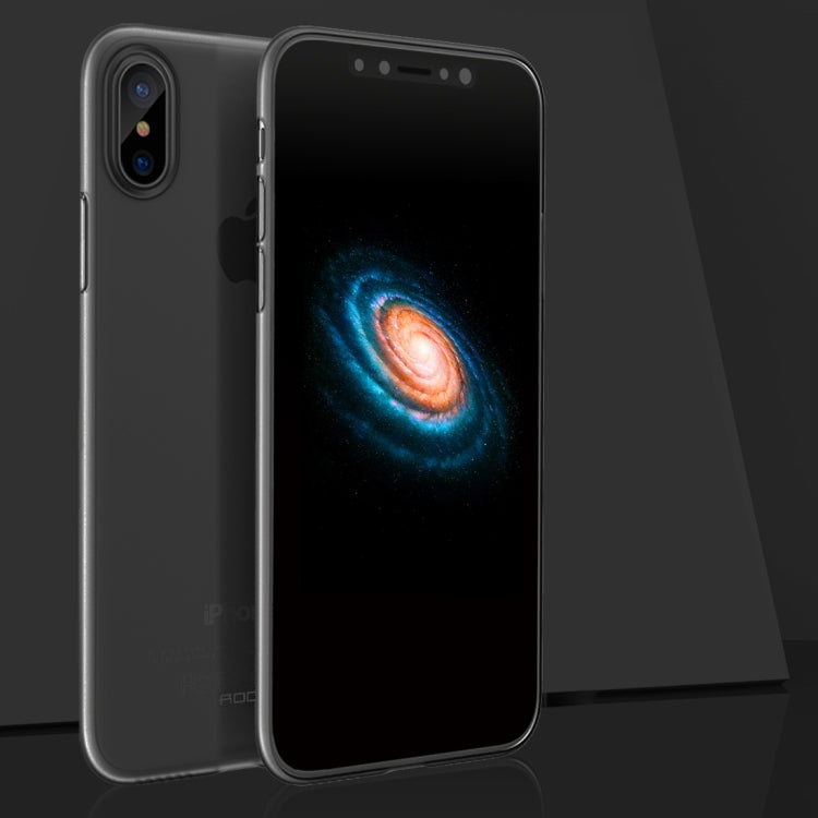 For iPhone X / XS ROCK Untra-thin Soft PP Frosted Protective Back Case