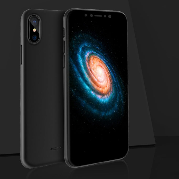 For iPhone X / XS ROCK Untra-thin Soft PP Frosted Protective Back Case