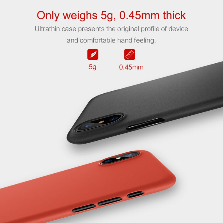 For iPhone X / XS ROCK Untra-thin Soft PP Frosted Protective Back Case