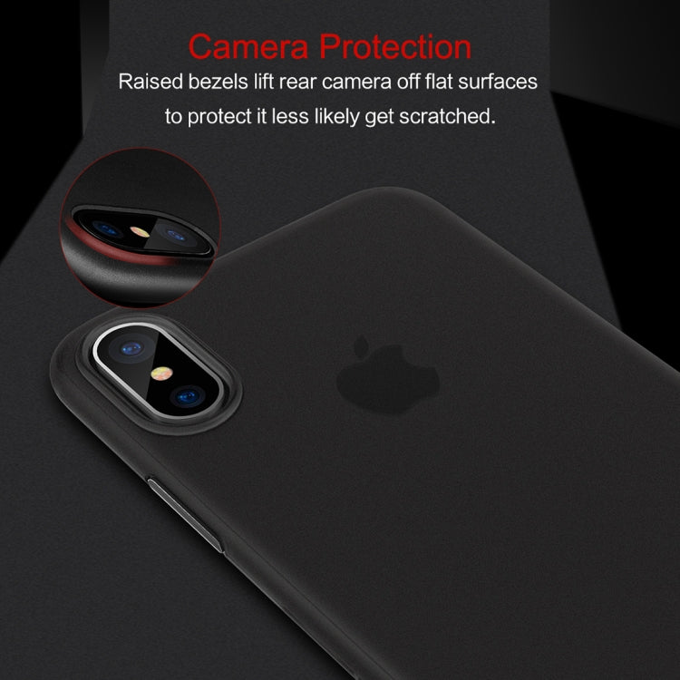 For iPhone X / XS ROCK Untra-thin Soft PP Frosted Protective Back Case