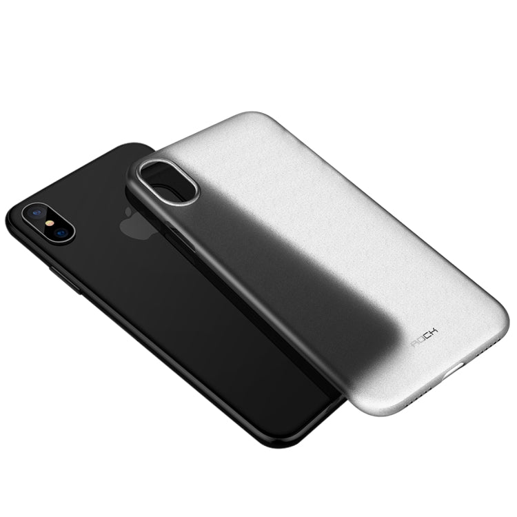 For iPhone X / XS ROCK Untra-thin Soft PP Frosted Protective Back Case