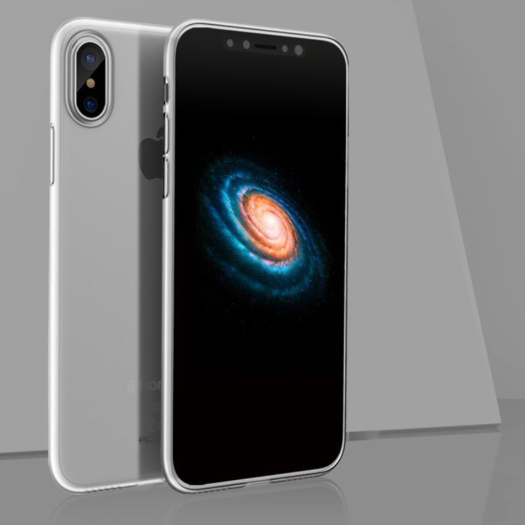 For iPhone X / XS ROCK Untra-thin Soft PP Frosted Protective Back Case