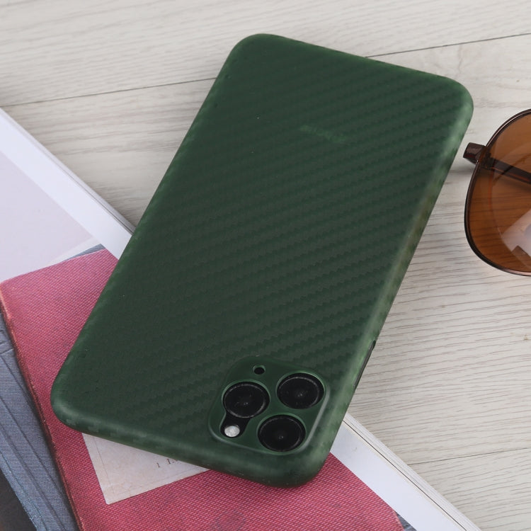 For iPhone 11 Pro Carbon Fiber Texture PP Protective Case