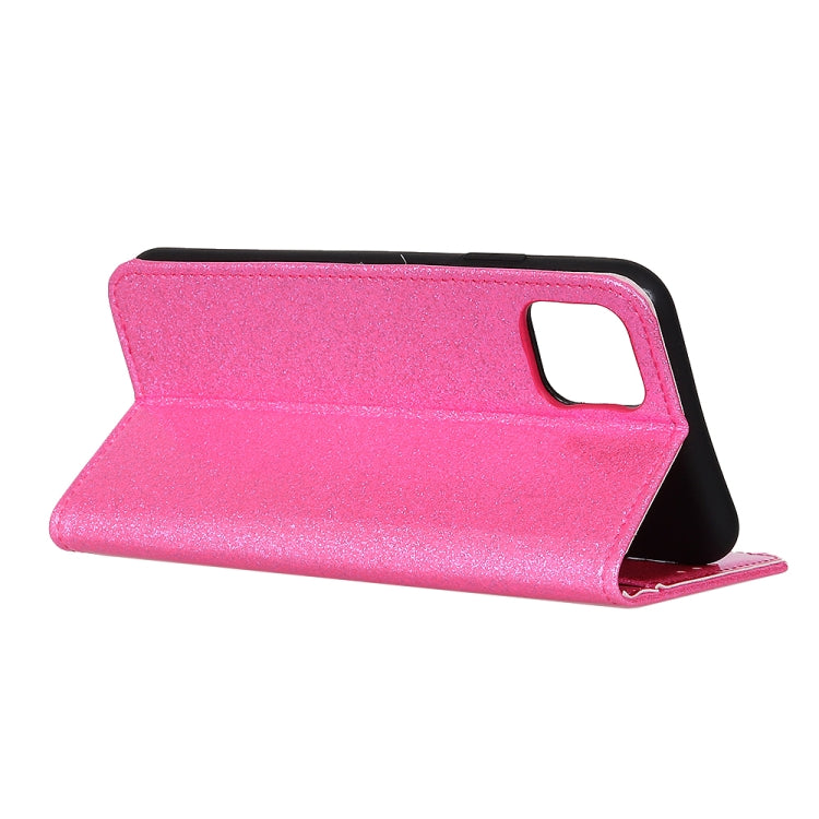 For iPhone 11 Pro Glitter Powder Waterproof Horizontal Flip Leather Case , with Card Slots & Holder
