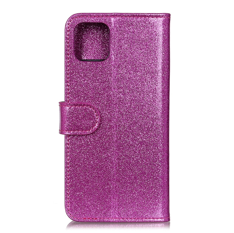 For iPhone 11 Pro Glitter Powder Waterproof Horizontal Flip Leather Case , with Card Slots & Holder